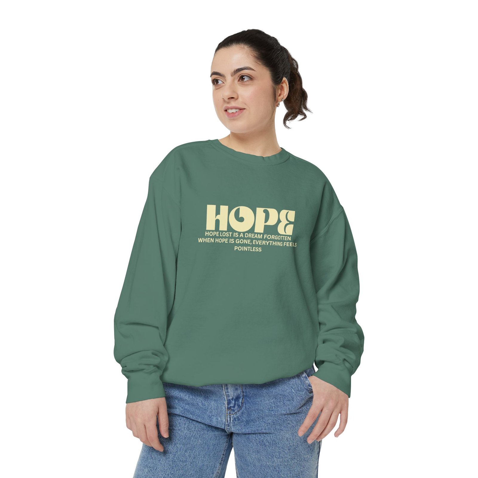 Hope Graphic Sweatshirt — 'Losing Hope' Angel Vintage Streetwear - Image 24