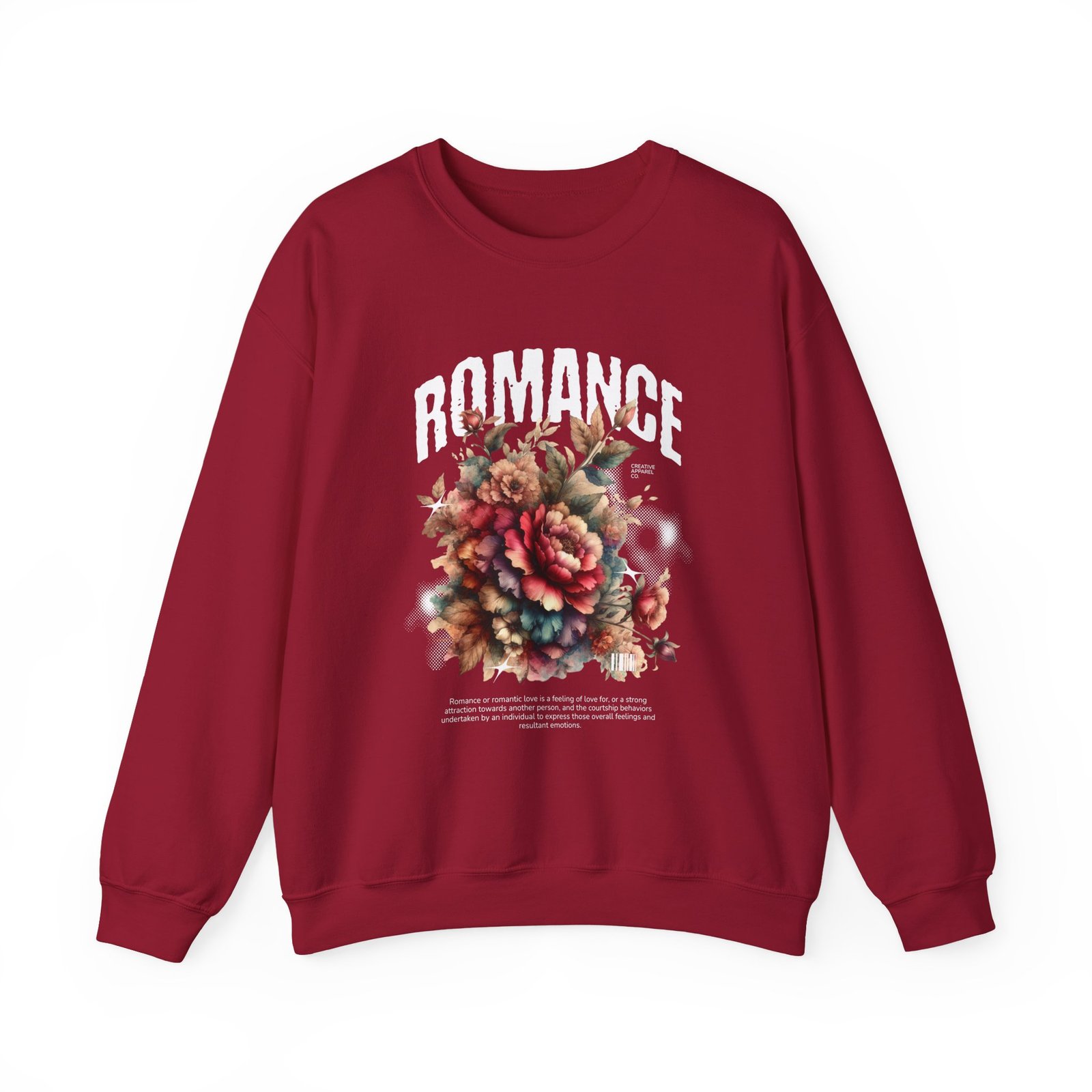Romance Floral Crewneck Sweatshirt — Vintage Bouquet Graphic - Image 35