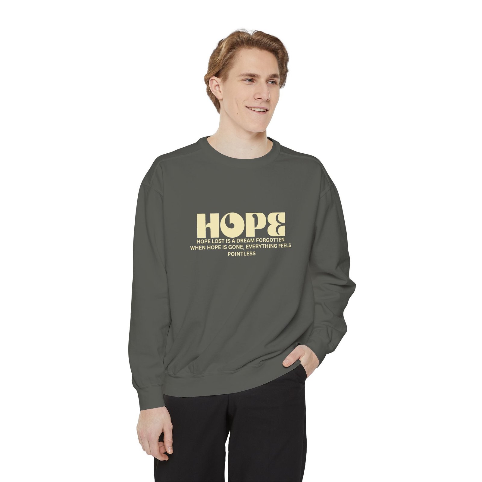 Hope Graphic Sweatshirt — 'Losing Hope' Angel Vintage Streetwear - Image 13