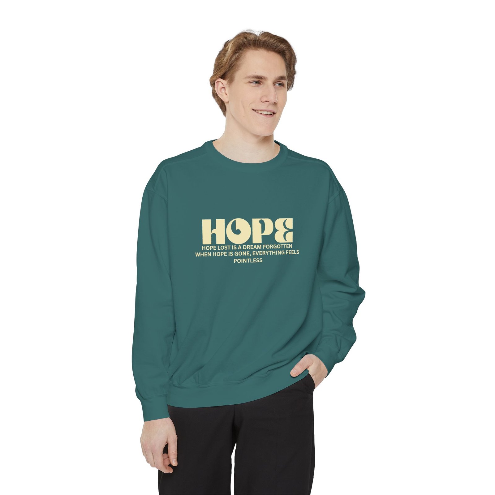 Hope Graphic Sweatshirt — 'Losing Hope' Angel Vintage Streetwear - Image 30